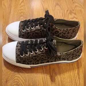 Airwalk Sneakers Leopard Canvas Keds 8.5